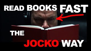 Read Books Fast and Efficiently Jocko Explains How to Jocko Underground 018 [upl. by Melia]