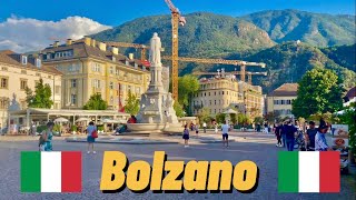 Walking tour of the northern Italian city of Bolzano in August 2023 [upl. by Lamhaj]