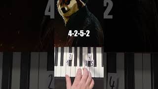 Michael Myers Theme Piano Tutorial shorts [upl. by Elyod]