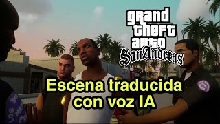 GTA San Andreas 2° escena Traducida con IA [upl. by Nnasus]