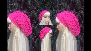 How to Crochet a Slouch Hat Pattern 447│by ThePatternFamily [upl. by Hays]