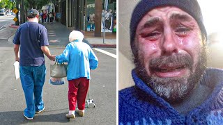 Homeless Man Helps Old Lady Carry Groceries Home Next Day Learns Store Owner Is Looking For Him [upl. by Brantley]