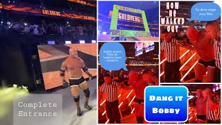 Goldberg looking like a Gladiator as he enters SummerSlam  Ring Introductions vs Bobby Lashley [upl. by Eanyl]