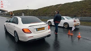 DRAG RACE 800HP RENNTECH E63 S AMG vs 1200HP GT R vs 700HP SKYLINE amp MORE [upl. by Gawlas]