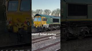 66607 having a moment at Ely decided to stay asleep… [upl. by Anayi]