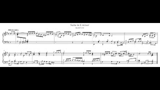 Dietrich Buxtehude  Suite in E BuxWV 236 w score [upl. by Nurav]