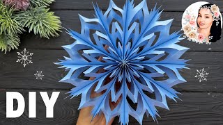 AMAZING Paper Snowflake Christmas Craft Decorations Tutorial [upl. by Zondra220]