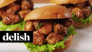 General Tso Chicken Sandwich  Delish [upl. by Anavlys]