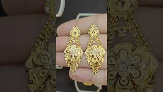 Latest gold earring design  earrings gold top earrings jewellery shorts viralshorts [upl. by Leeban501]