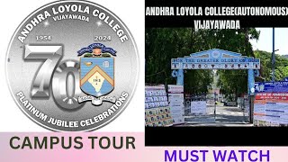 Andhra Loyola CollegeDegree collegesVijayawda202425Ug admissionscampus tourAutonomous college [upl. by Drolet]