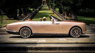 28M Rolls Royce Boat Tail in Rose Gold Driving at Lake Como [upl. by Norty]