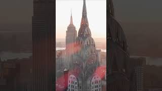 Drone Chrysler Building New York City [upl. by Reidar]