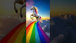 Rainbow Unicorn unicorn rainbow magical clouds dream fantasy [upl. by Ainesej]