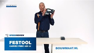 Festool Carvex PSBC 420 Li 18 pendeldecoupeerzaag Speedreview [upl. by Lessig]