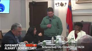 Schenectady City Council Committee Meeting January 16 2024 [upl. by Volnak]