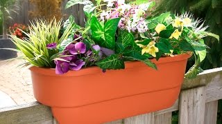 24quot Dual Deck Railing Planter from Apollo Exports International Inc [upl. by Nwahser]