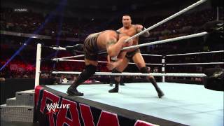 Sheamus amp Randy Orton vs Big Show  2on1 Handicap Match Raw April 15 2013 [upl. by Lorimer]