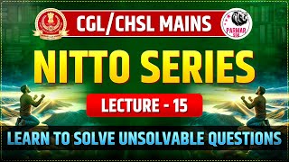 NITTO FOR SSC CGLCHSL TIER 2  LECTURE 15  PARMAR SSC [upl. by Assilym93]