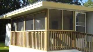 deck with screen porch  601 212 5433  deck with ramp Jackson Ms [upl. by Ardnossac]