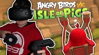 My first Virtual Reality video  Angry Birds VR Isle of Pigs [upl. by Cornela233]