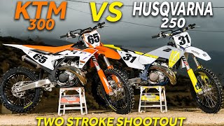 2023 KTM 300 vs Husqvarna 250 Two Stroke [upl. by Penland851]