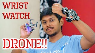 Wrist Watch Camera DRONE Awesome Foldable Nano FPV Drone Review [upl. by Hillary663]