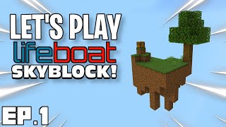 First time playing LIFEBOAT SKYBLOCK on MINECRAFT XBOX ONE [upl. by Ienttirb]