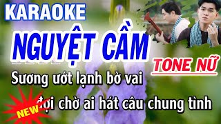 karaoke Nguyệt Cầm  tone nữ  sáng tác trình bày Hoàng Tuấn Khang  Lâm Hoài Phong [upl. by Gnuhp13]