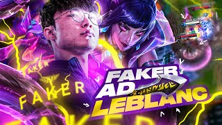 FAKER IS SPAMMING AD LEBLANC SEASON 14 [upl. by Weksler]