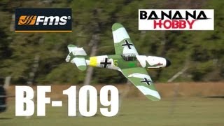 Banana Hobby  FMS Messerschmitt BF109 Review amp Build Guide By Rich Baker in HD [upl. by Riley]