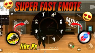 How to do fast Emote like pc 🖥️  फोन में फास्ट इमोट कैसे करें।।🤯 [upl. by Imiaj447]