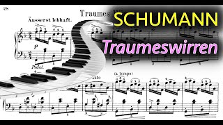 Schumann quotTraumeswirrenquot Op 12 No 7 with sheet music  Gabriele Tomasello piano [upl. by Peacock]