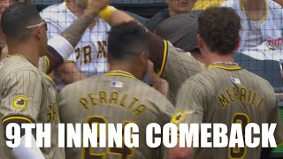 Padres Score 3 in the 9th for Another Comeback Win over the Pirates [upl. by Rachele]