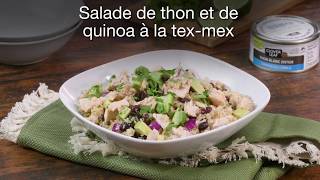 Salade de thon et de quinoa à la texmex  recette de Clover Leaf [upl. by Ibur]