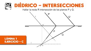 Pag 1C  Intersecciones  Ejercicios de Sistema Diédrico SDOINTL1 [upl. by Budge]