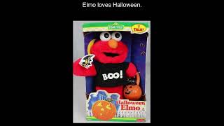 1997 FisherPrice Halloween Elmo Plush 3 Sayings [upl. by Ateiluj]