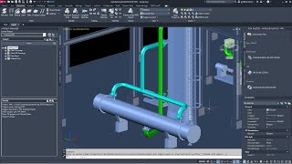 Autocad Plant 3D  Pipe Modelling [upl. by Lela]