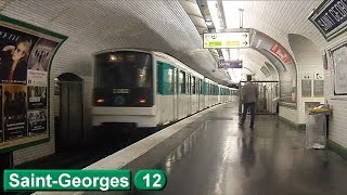 Métro de Paris  SaintGeorges  Ligne 12  RATP MF67 [upl. by Corron]