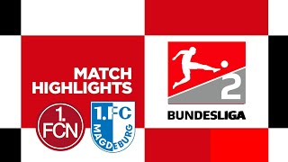 Nürnberg vs 1 FC Magdeburg  Highlights  2 Bundesliga 202425 [upl. by Audre]