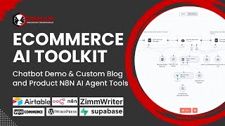 AI Ecommerce Toolkit  Chatbot Demo amp Custom Blog and Product N8N AI Agent Tools [upl. by Huey]