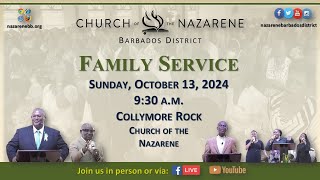 Nazarene Barbados District Family Service Quarterly  October 13 2024 [upl. by Aivatnahs77]