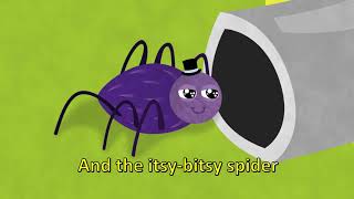 ITSY BITSY SPIDER  Song with lyrics [upl. by Enileuqaj]