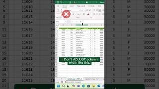 I Adjusted Columns in Excel and Discovered This shorts learnexcel exceltips exceltricks [upl. by Nahs848]