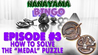 How To Solve Hanayama MEDAL Puzzle  Hanayama Bingo 3 [upl. by Elorac203]