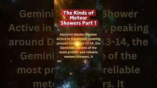 The Kinds of Meteor Shower Part 1 meteor star radiant earth asteroid shorts viralshorts [upl. by Gwenette]