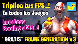 ✅ TRIPLICA los FPS de cualquier JUEGO ✅ Lossless Scaling v29 🔴 Frame Generation GRATIS para TODOS 🔴 [upl. by Vitus140]