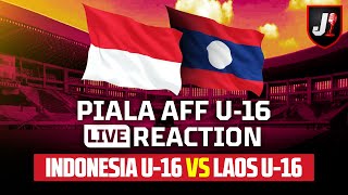 🔴INDONESIA VS LAOS  AFF U16  LIVE REACTION [upl. by Andeee]