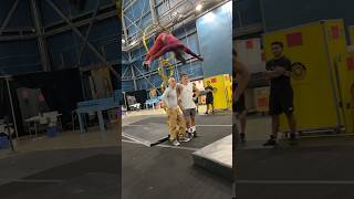 SLOW MOTION FRONTFLIP ARABIAN OVER PEOPLE 😱 Cirque Du Soleil Acrobat Momo Best Show Gymnast Parkour [upl. by Frederik]