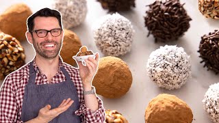 EASY Chocolate Truffles Recipe [upl. by Anelhtak]