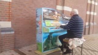 Shostakovichs Second Waltz public piano cover  station Nijmegen Oudconducteur dhr Gerard [upl. by Tavish522]